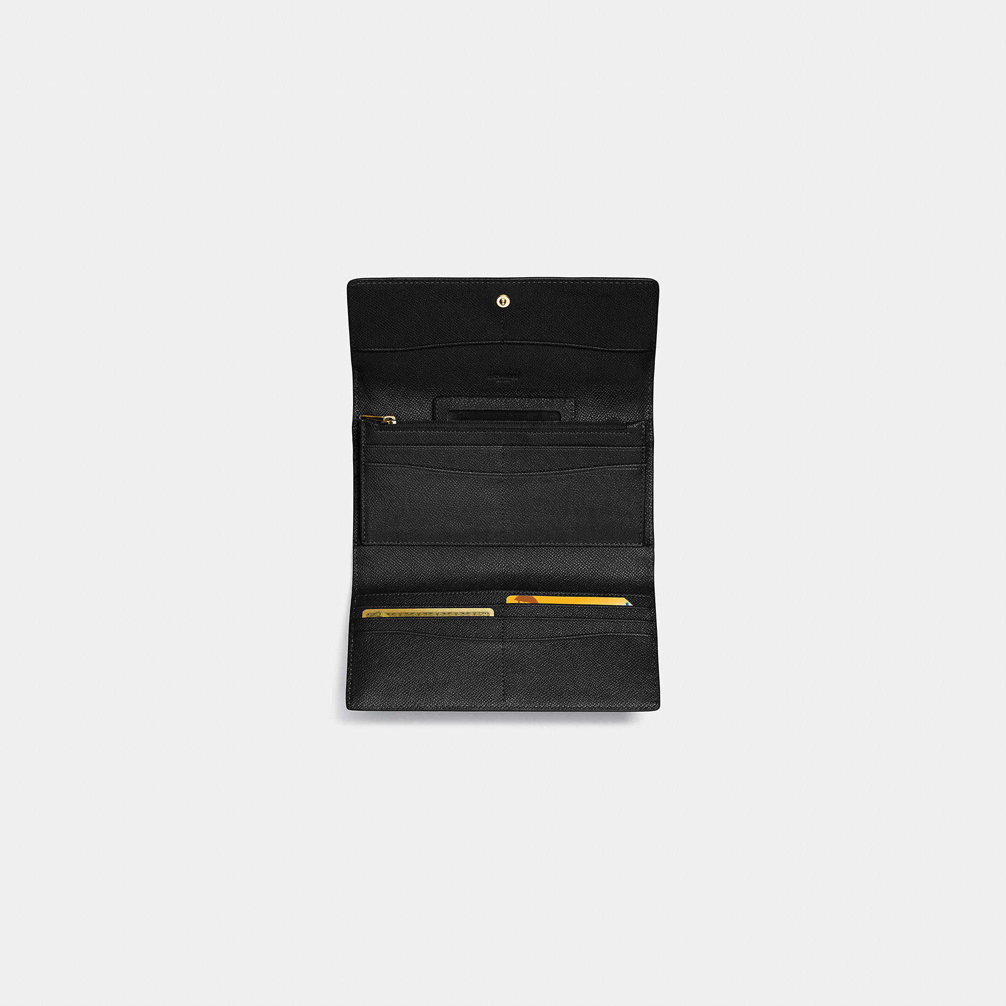 2016 New Arrival Coach Trifold Wallet In Crossgrain Leather 2016 New Arrival Coach Trifold Wallet In Crossgrain Leather